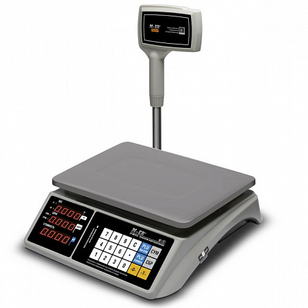 Весы торговые настольные MERTECH M-ER 328 ACPX "TOUCH-M" LED